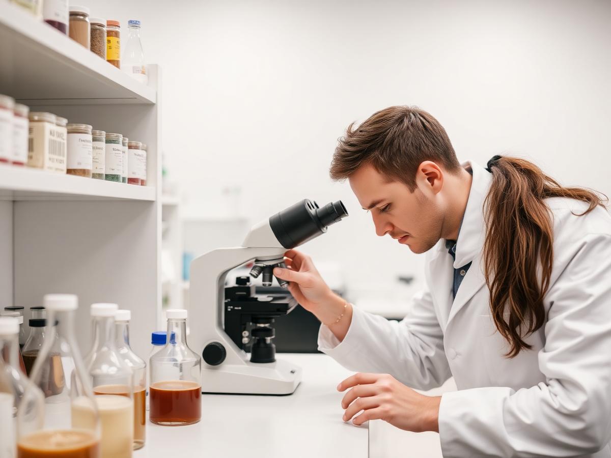 Análise laboratorial de amostras de nutrição animal
